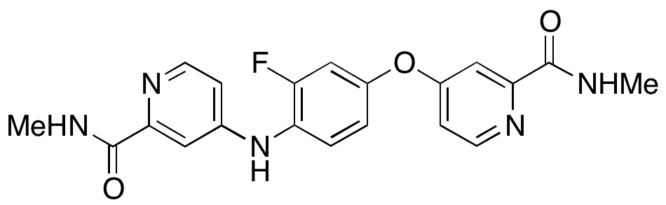 4-(3-Fluoro-4-((2-(methylcarbamoyl)pyridin-4-yl)amino)phenoxy)-N-methylpicolinamide - Chemical structure and product image