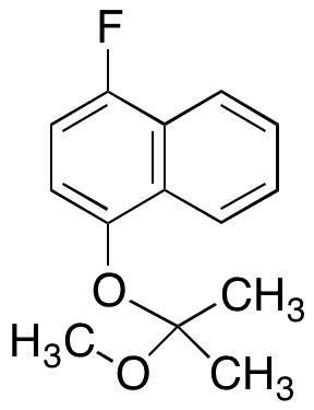 4-Fluoro-1-((2-methoxypropan-2-yl)oxy)naphthalenol - Chemical structure and product image