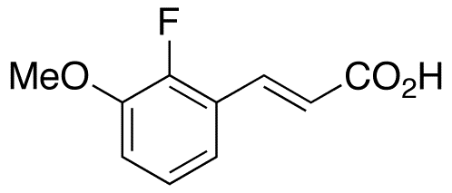(2E)-3-(2-Fluoro-3-methoxyphenyl)-2-Propenoic Acid - Chemical structure and product image