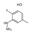 (2-Fluoro-5-methylphenyl)hydrazine hydrochloride - Chemical structure and product image