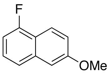 1-Fluoro-6-methoxy-naphthalene - Chemical structure and product image