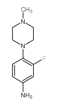 3-Fluoro-4-(4-methylpiperazin-1-yl)aniline - Chemical structure and product image