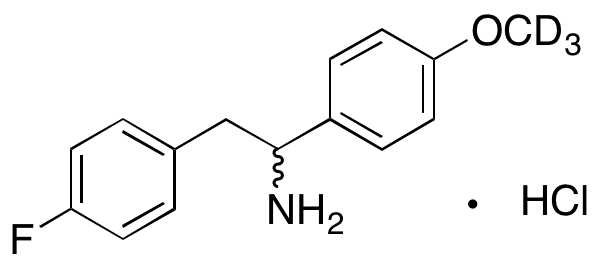 rac-4-Fluoro-alpha-(4-methoxyphenyl)benzeneethanamine Hydrochloride-d3 - Chemical structure and product image