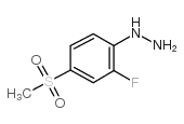 [2-Fluoro-4-(methylsulfonyl)phenyl]hydrazine - Chemical structure and product image