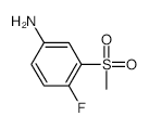 4-Fluoro-3-(methylsulphonyl)aniline - Chemical structure and product image