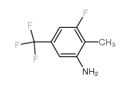 3-Fluoro-2-methyl-5-(trifluoromethyl)aniline - Chemical structure and product image