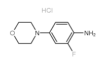 2-Fluoro-4-morpholinoaniline Hydrochloride - Chemical structure and product image