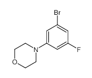 3-Fluoro-5-morpholino-1-bromobenzene - Chemical structure and product image