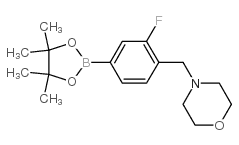 3-Fluoro-4-(N-morpholinomethyl)phenylboronic Acid Pinacol Ester - Chemical structure and product image