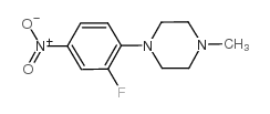 1-(2-Fluoro-4-nitrophenyl)-4-methylpiperazine - Chemical structure and product image
