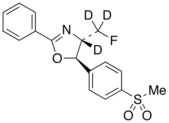 (4S,5R)-4-(Fluoromethyl)-4,5-dihydro-5-[4-(methylsulfonyl)phenyl]-2-phenyloxazole-d3 - Chemical structure and product image
