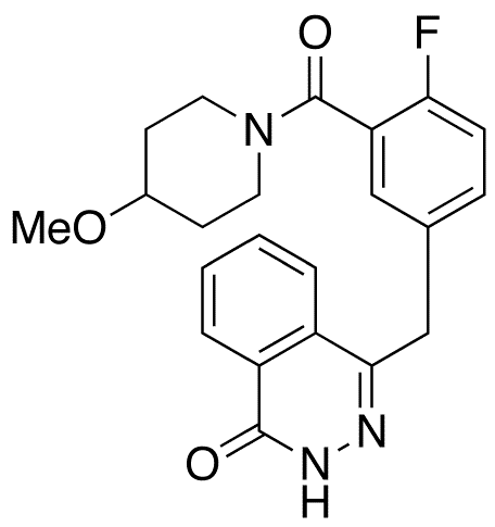 4-[4-Fluoro-3-[(4-methoxypiperidin-1-yl)carbonyl]benzyl]phthalazin-1(2H)-one - Chemical structure and product image
