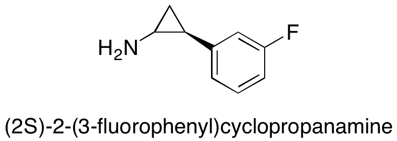 (1R,2S)-2-(3-Fluorophenyl)cyclopropanamine - Chemical structure and product image