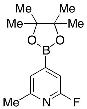 2-Fluoro-6-methyl-4-(4,4,5,5-tetramethyl-1,3,2-dioxaborolan-2-yl)-pyridine - Chemical structure and product image