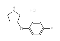 3-(4-Fluorophenoxy)pyrrolidine hydrochloride - Chemical structure and product image