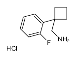[1-(2-Fluorophenyl)cyclobutyl]methanamine hydrochloride - Chemical structure and product image