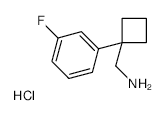 [1-(3-Fluorophenyl)cyclobutyl]methanamine hydrochloride - Chemical structure and product image
