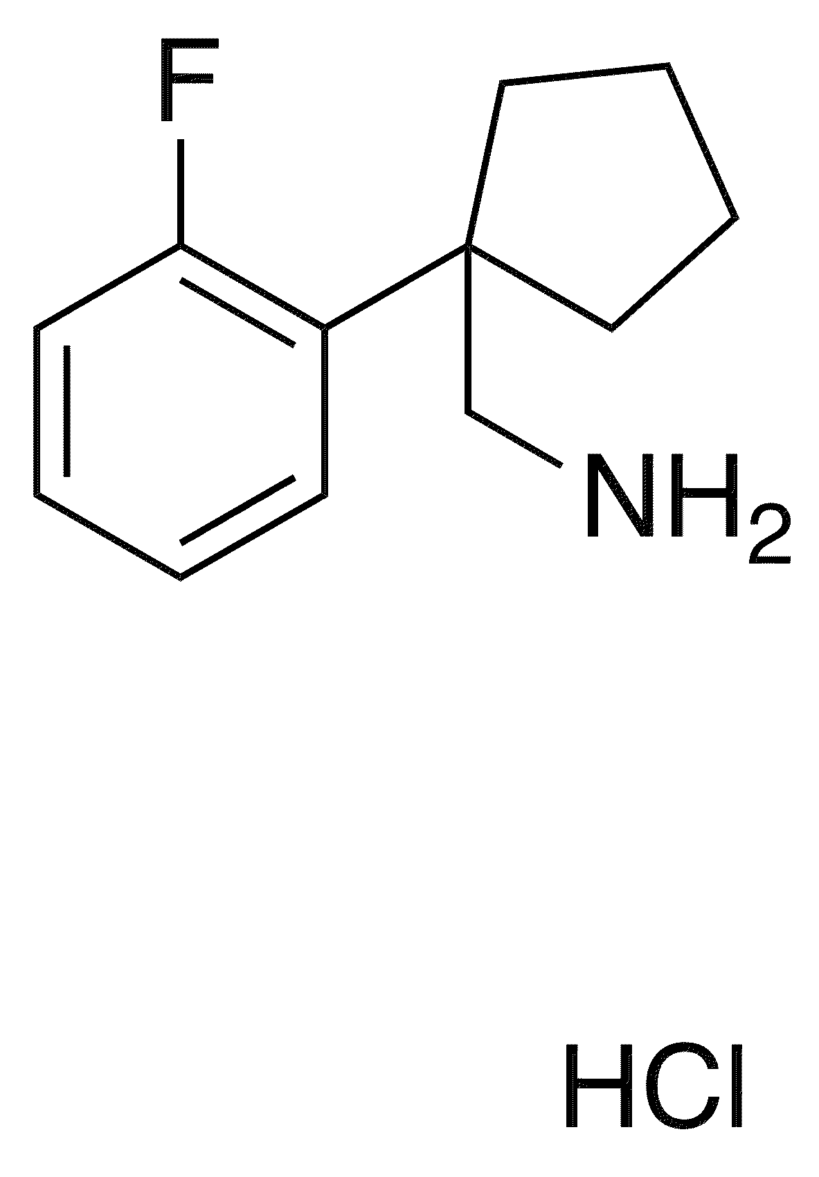 1-(2-Fluorophenyl)cyclopentylmethylamine hydrochloride - Chemical structure and product image