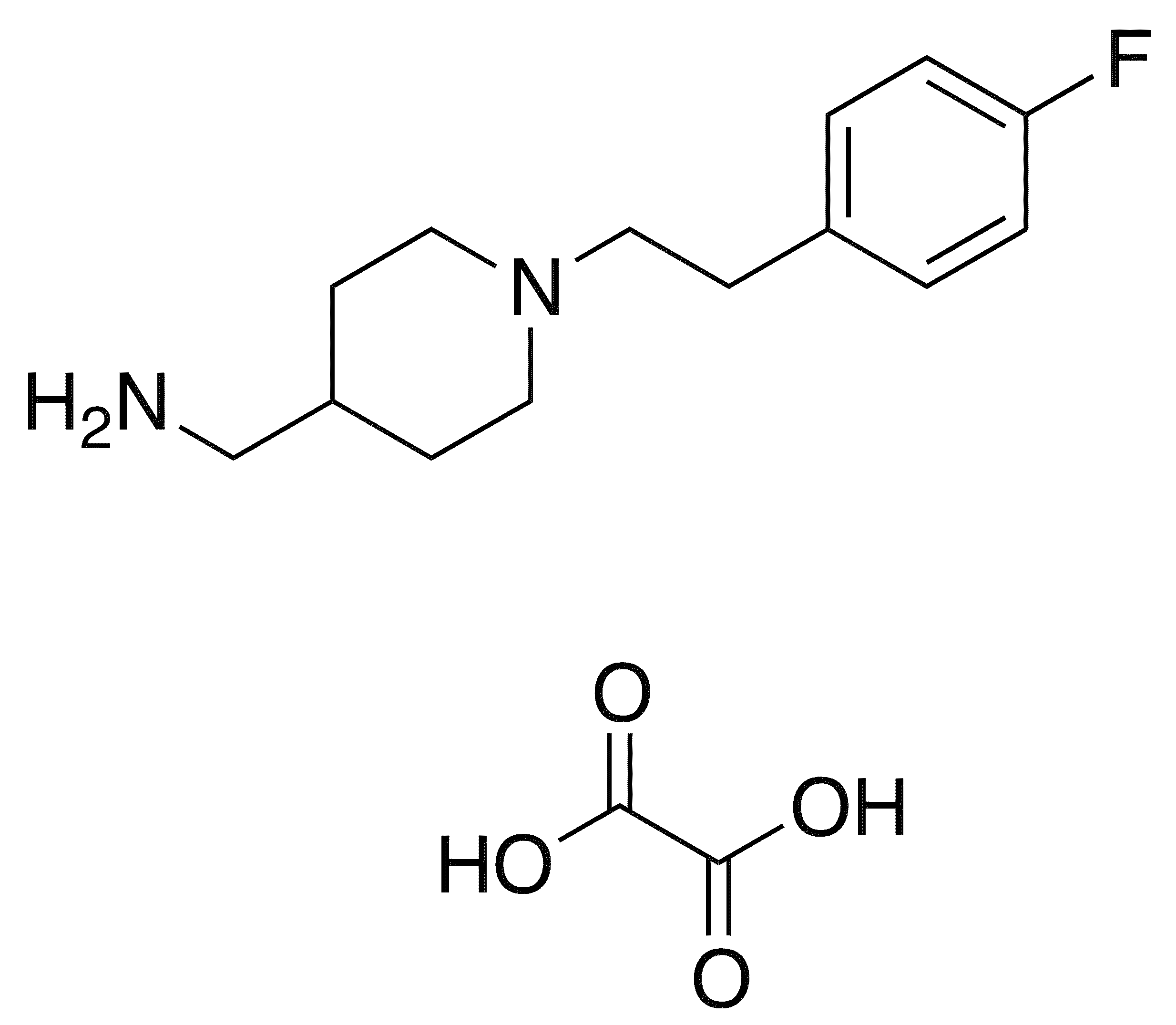 (1-[2-(4-Fluorophenyl)ethyl]piperidin-4-yl)methylamine Oxalate - Chemical structure and product image