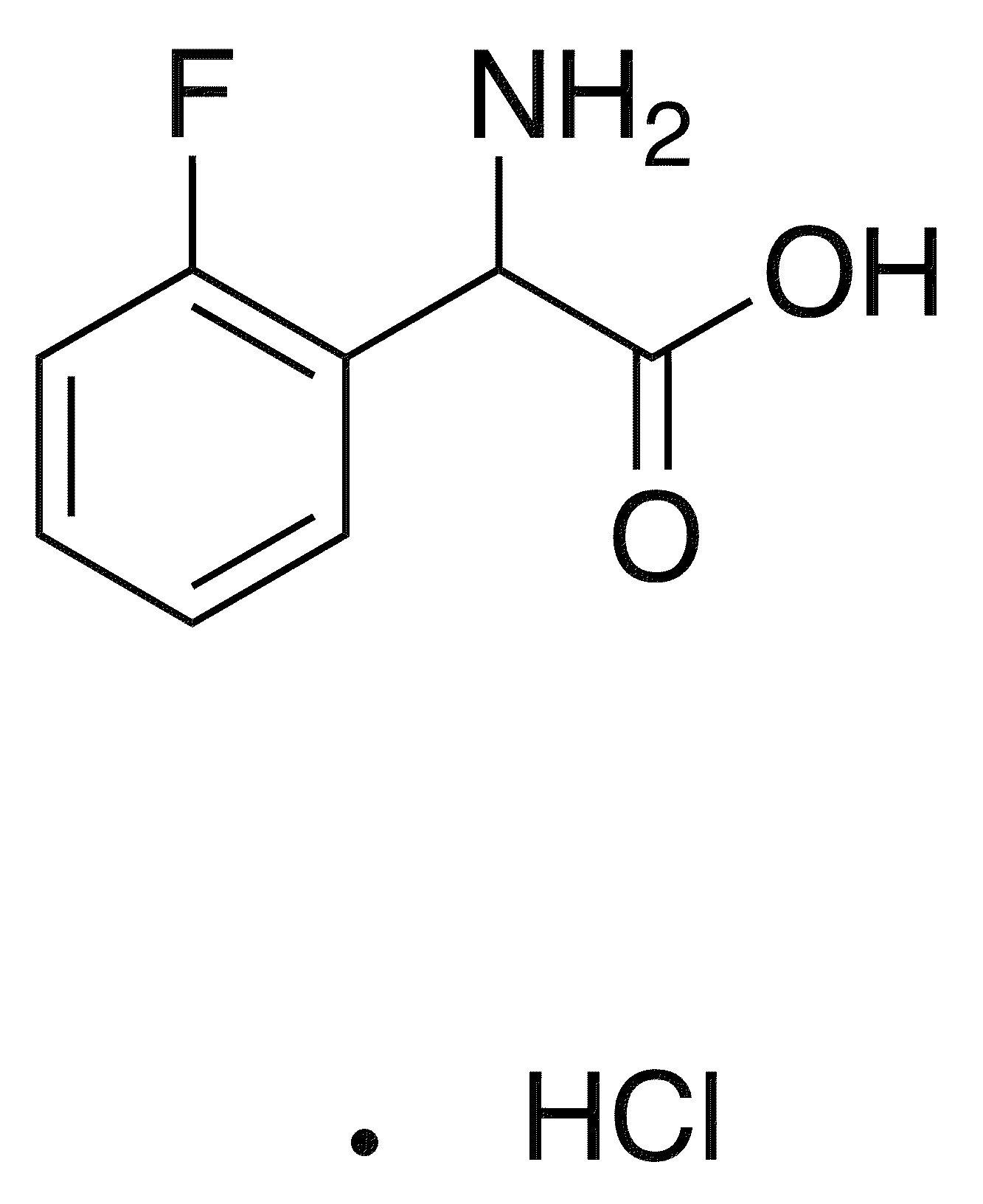 (2-Fluorophenyl)glycine hydrochloride - Chemical structure and product image