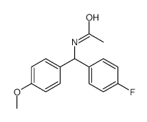 N-[(4-Fluorophenyl)(4-methoxyphenyl)methyl]acetamide - Chemical structure and product image