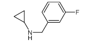 N-[(3-fluorophenyl)methyl]cyclopropanamine - Chemical structure and product image