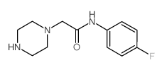 N-(4-Fluorophenyl)-2-piperazin-1-ylacetamide - Chemical structure and product image