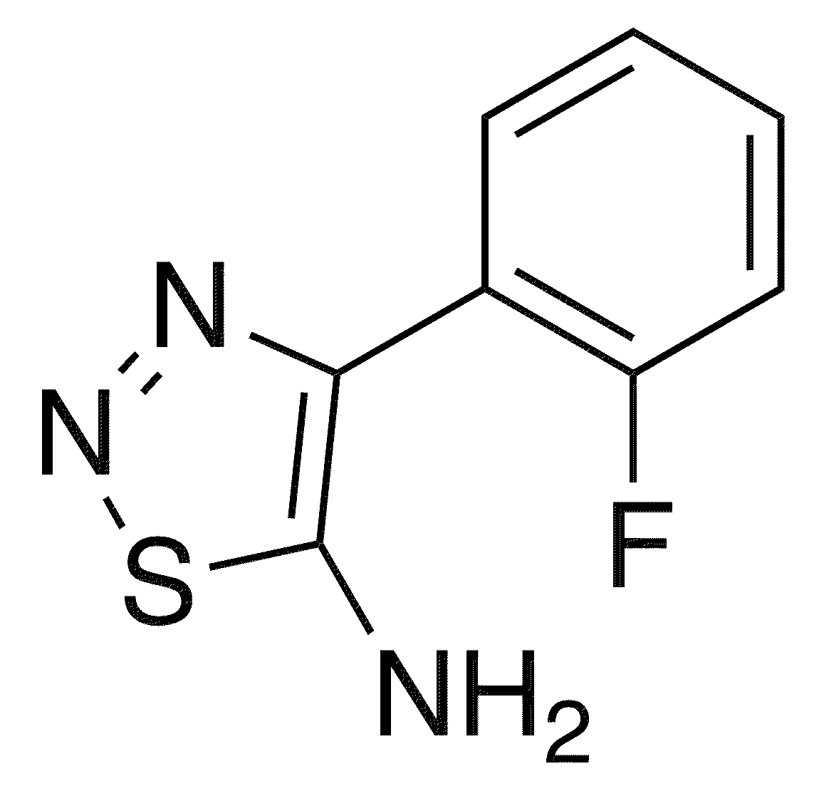 4-(2-Fluorophenyl)-1,2,3-thiadiazol-5-amine - Chemical structure and product image