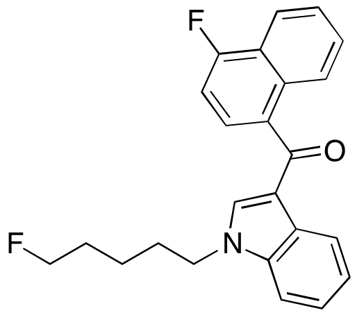(4-Fluoro-1-naphthalenyl)[1-(5-fluoropentyl)-1H-indol-3-yl]methanone - Chemical structure and product image