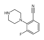 3-Fluoro-2-(piperazin-1-yl)benzonitrile - Chemical structure and product image