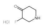 3-Fluoro-4-piperidinone Hydrochloride - Chemical structure and product image