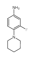 3-Fluoro-4-(piperidin-1-yl)aniline - Chemical structure and product image