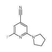 2-Fluoro-6-(pyrrolidin-1-yl)isonicotinonitrile - Chemical structure and product image