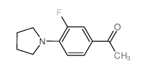 1-(3-Fluoro-4-pyrrolidin-1-ylphenyl)ethanone - Chemical structure and product image