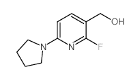 (2-Fluoro-6-(pyrrolidin-1-yl)pyridin-3-yl)methanol - Chemical structure and product image