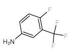 4-Fluoro-3-(trifluoromethyl)aniline - Chemical structure and product image