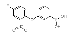 3-(4-Fluoro-2-nitrophenoxy)phenylboronic Acid - Chemical structure and product image