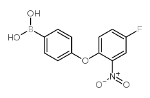 4-(4-Fluoro-2-nitrophenoxy)phenylboronic acid - Chemical structure and product image
