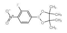 3-Fluoro-4-nitrophenylboronic acid, pinacol ester - Chemical structure and product image