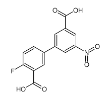4-Fluoro-5-nitrobiphenyl-3,3-dicarboxylic acid - Chemical structure and product image
