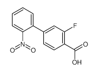 2-Fluoro-4-(2-nitrophenyl)benzoic acid - Chemical structure and product image