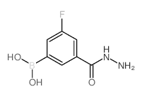 3-Fluoro-5-(hydrazinecarbonyl)phenylboronic acid - Chemical structure and product image