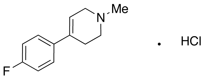 4-(4-Fluorophenyl)-1-methyl-1,2,3,6-tetrahydropyridine Hydrochloride - Chemical structure and product image