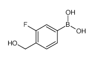 3-Fluoro-4-hydroxymethylbenzeneboronic Acid - Chemical structure and product image