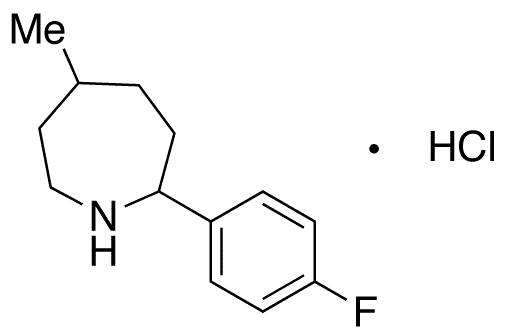 2-(4-Fluorophenyl)hexahydro-5-methyl-1H-azepine Hydrochoride - Chemical structure and product image