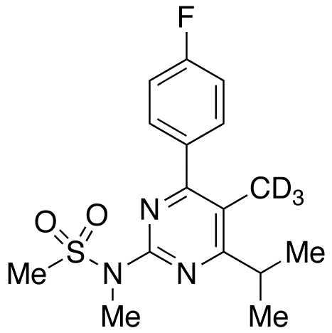 N-[4-(4-Fluorophenyl)-5-methyl-6-(1-methylethyl)-2-pyrimidinyl]-N-methylmethanesulfonamide-d3 - Chemical structure and product image