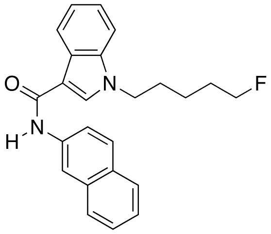 1-â€‹(5-â€‹Fluoropentyl)-â€‹N-â€‹(naphthalen-â€‹2-â€‹yl)-â€‹1H-â€‹indole-â€‹3-â€‹carboxamide - Chemical structure and product image