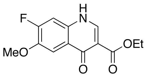 7-Fluoro-1,4-dihydro-6-methoxy-4-oxo-3-quinolinecarboxylic Acid Ethyl Ester - Chemical structure and product image
