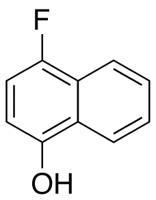 4-Fluoro-1-naphthalenol - Chemical structure and product image