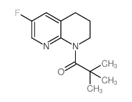 1-(6-Fluoro-3,4-dihydro-1,8-naphthyridin-1(2h)-yl)-2,2-dimethylpropan-1-one - Chemical structure and product image